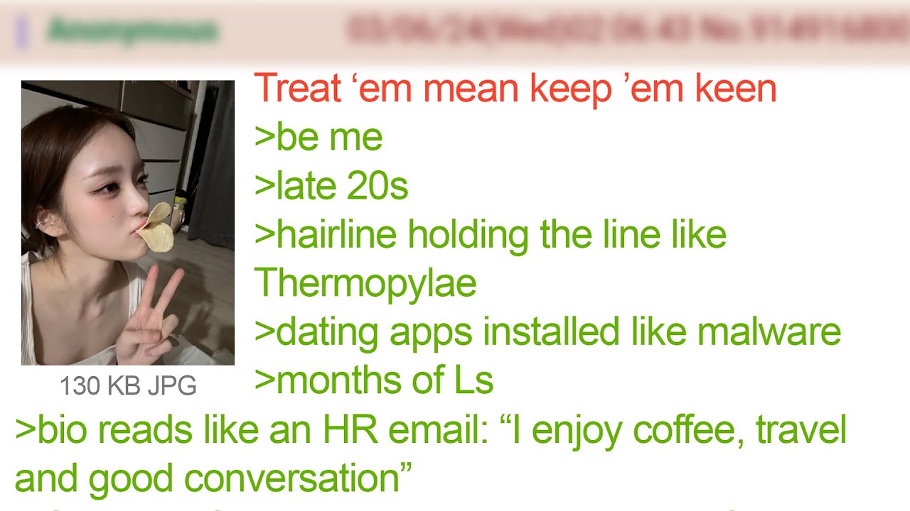 Being Mean To Women Helped My Dating Life | 4Chan Greentext Stories