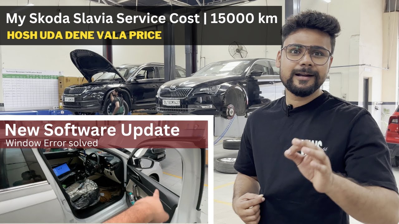 COMPLETE DETAILED FIRST SERVICE  COST OF SKODA SLAVIA AT 15000 KM
