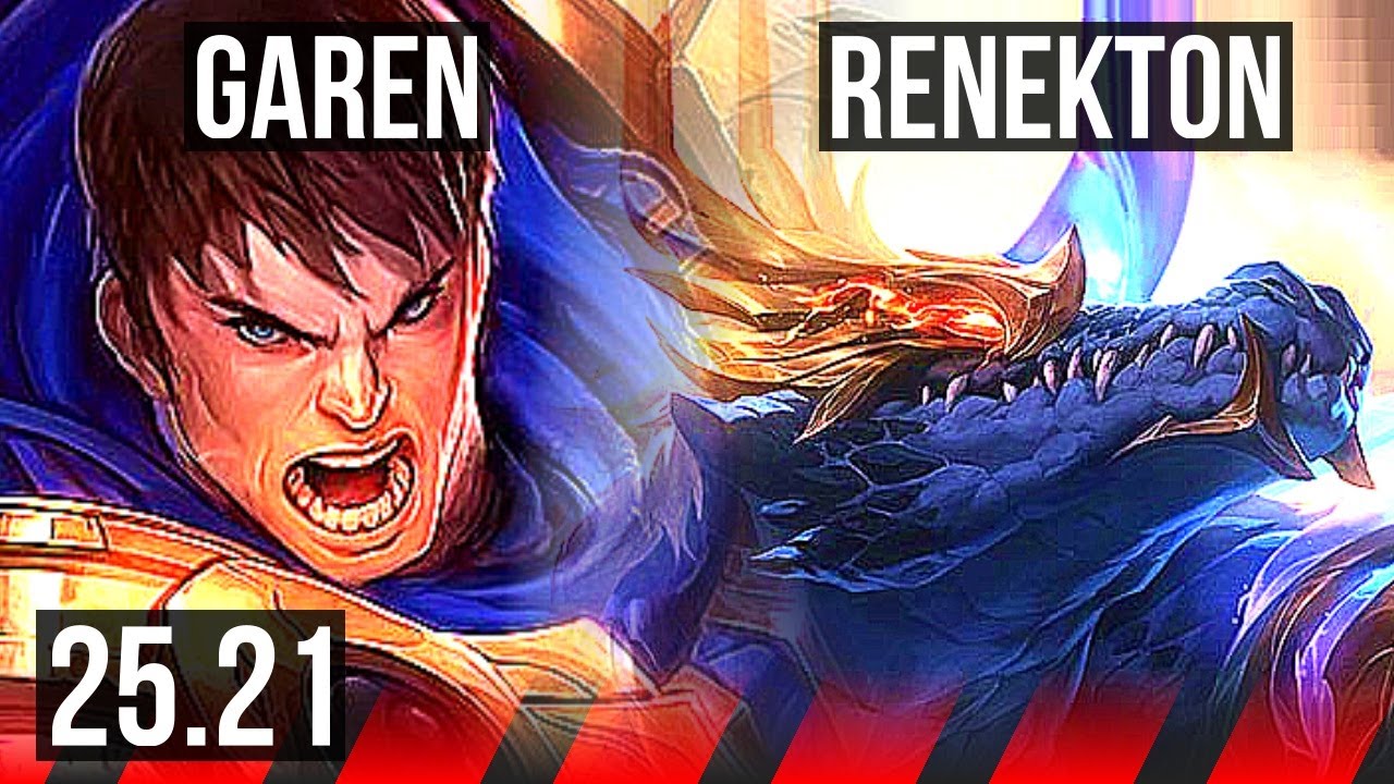 GAREN vs RENEKTON (TOP) | 51k DMG, 13/3/9, 500+ games, Dominating | EUW Master | 25.21
