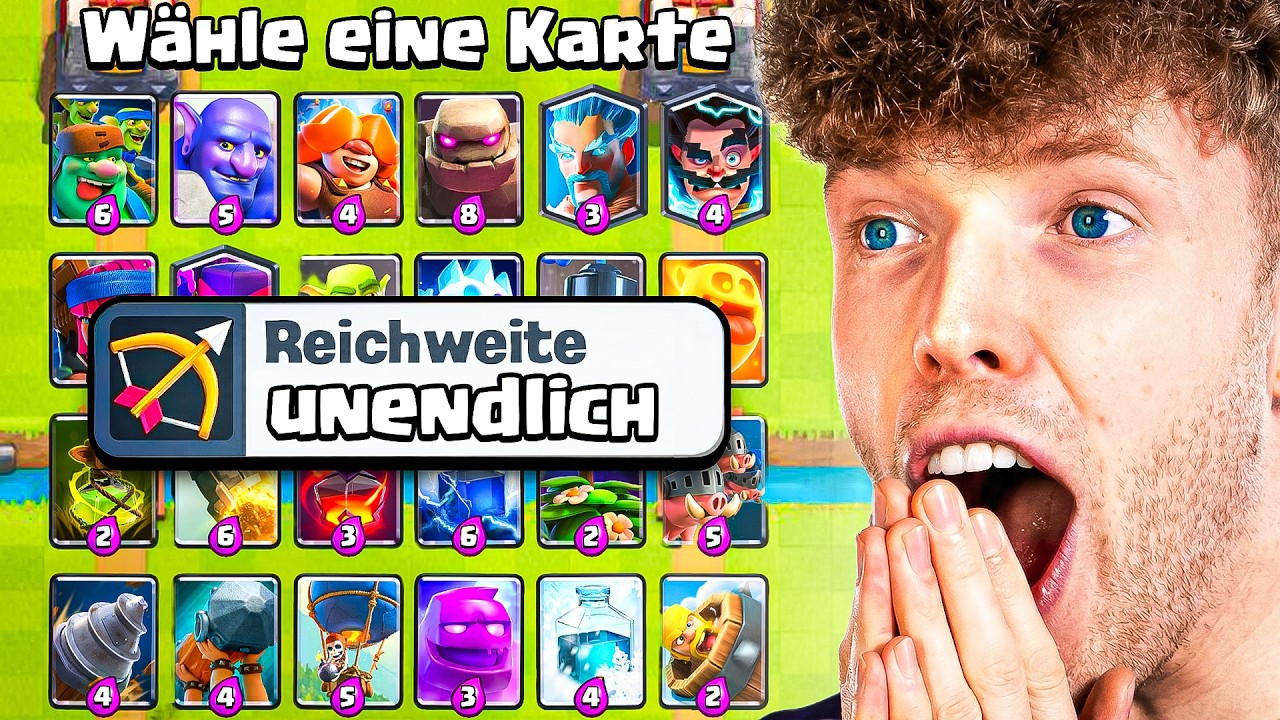 😱🤯NUR SNIPER-KARTEN WÄHLEN, BIS ICH RAUSFLIEGE... | Clash Royale Deutsch