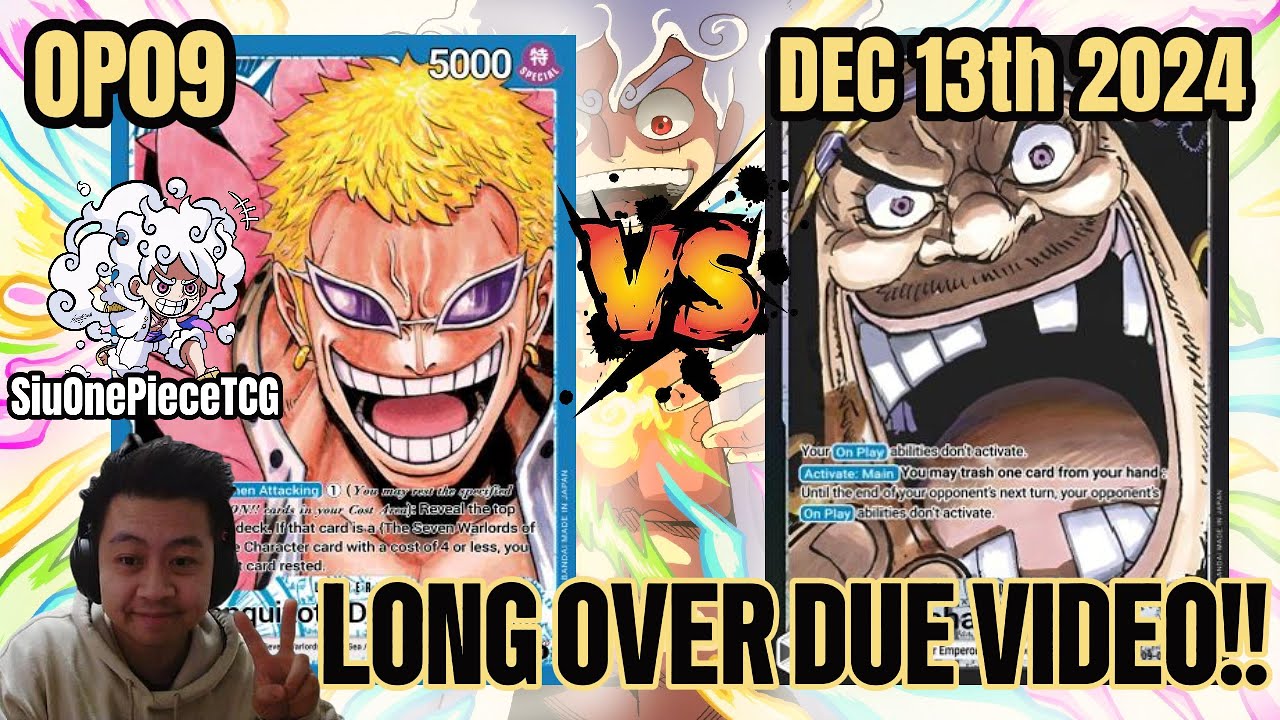LONG OVER DUE VIDEO! & MY FIRST COMMENTARY VIDEO 😬😬! | OP9 🔵 Doffy VS. ⚫ Blackbeard One Piece TCG