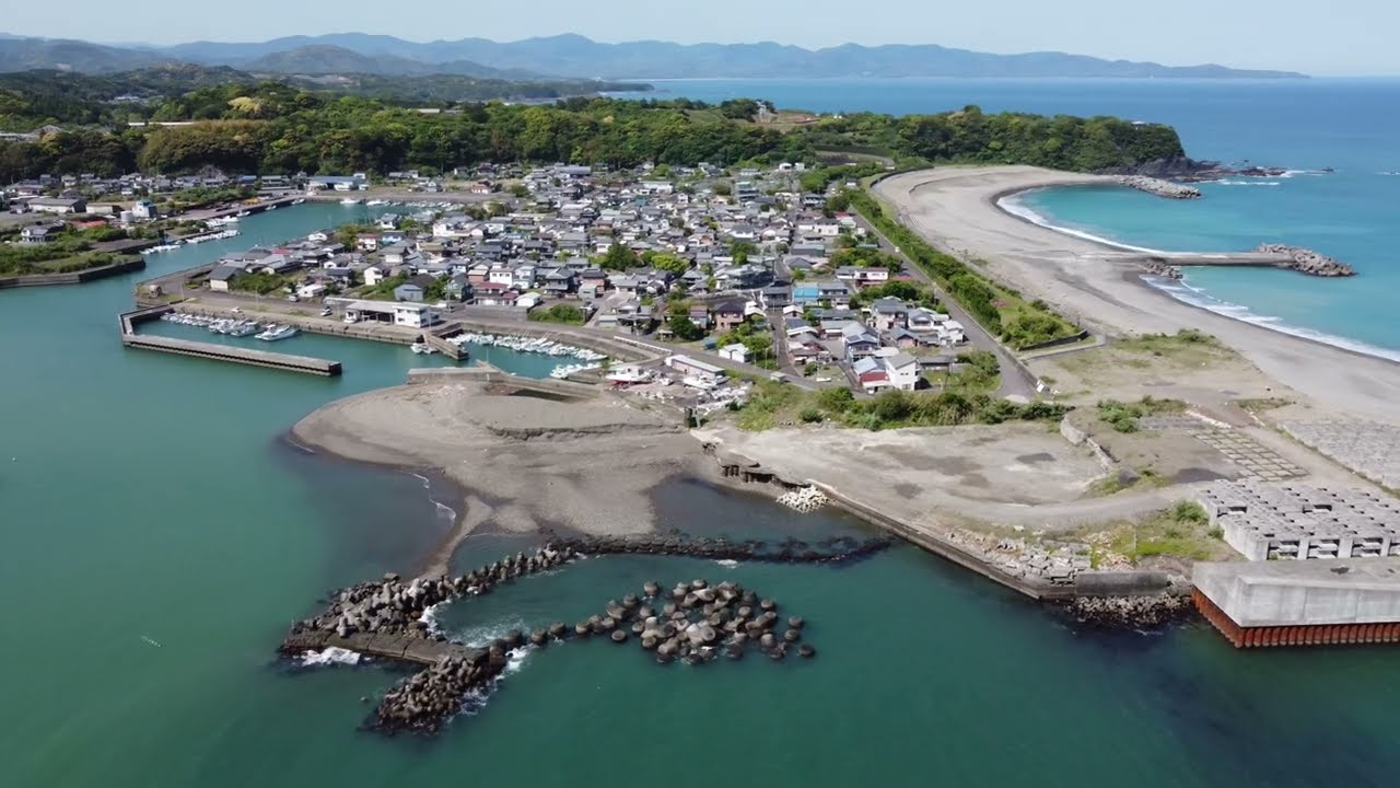 故郷への憧憬（四万十市下田と四万十川河口の風景）