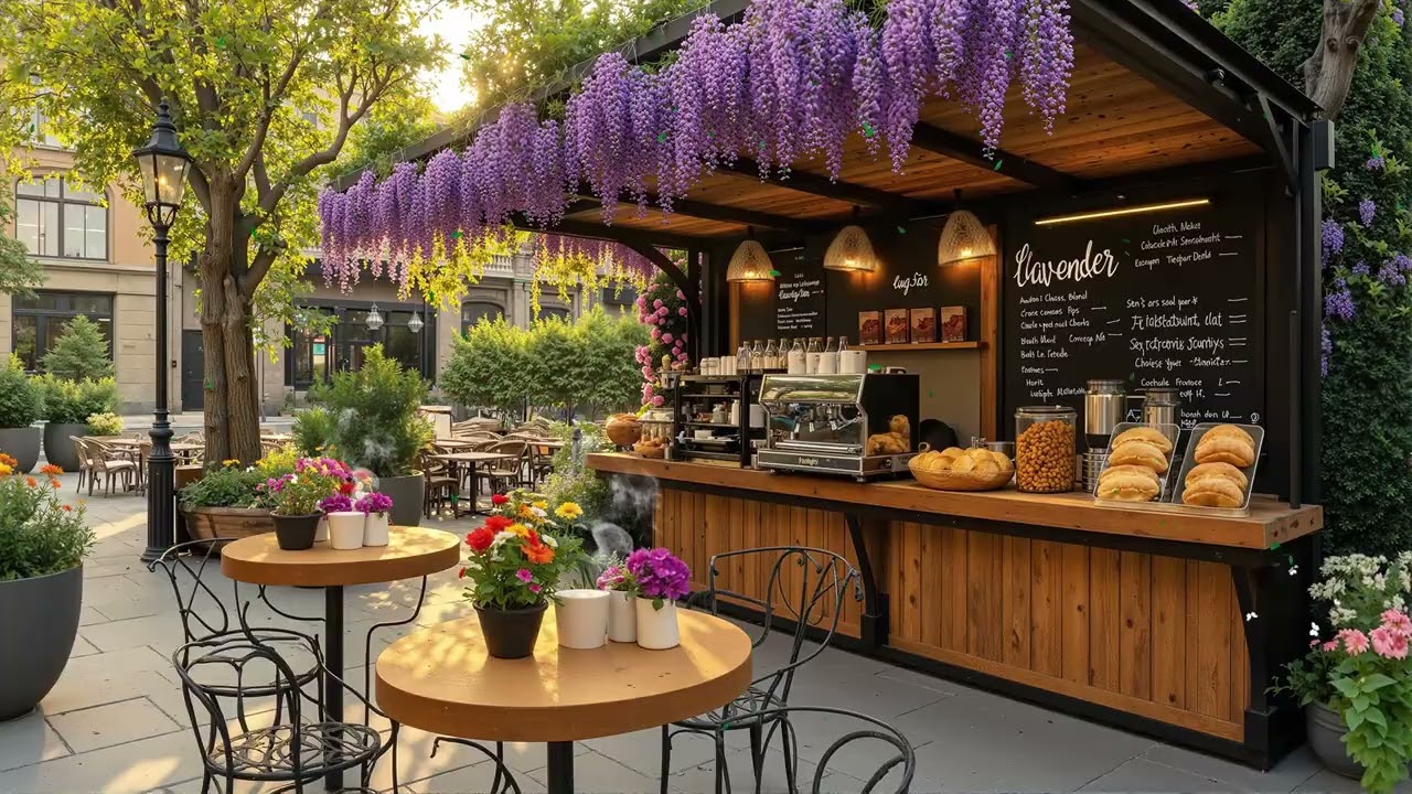 Warm Spring Jazz Café 🌸 Chill Coffee Jazz Music for Peaceful Mornings and Soft Evenings
