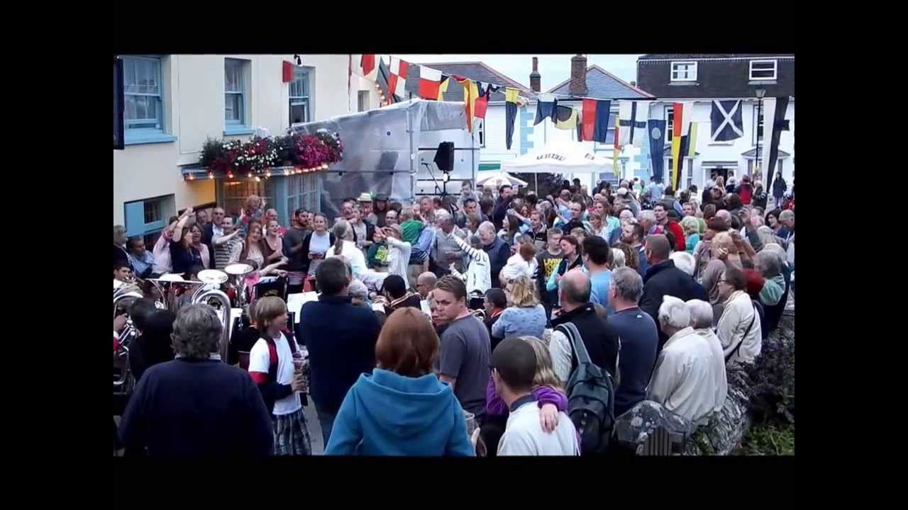 The St Dennis Band at The Portscatho 2013 Regatta