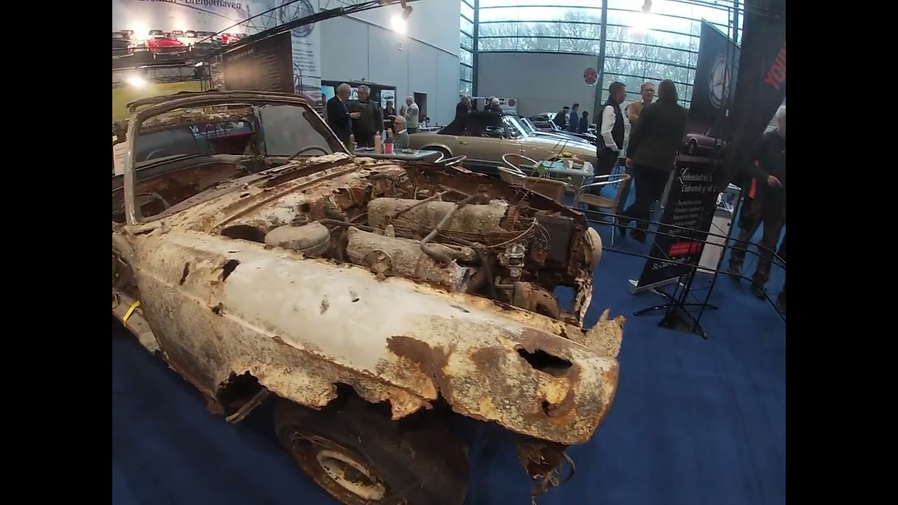 #mercedesbenz #pagode in der #bremenclassicmotorshow2026 #barnfind #wreck #Titanic #w113 
