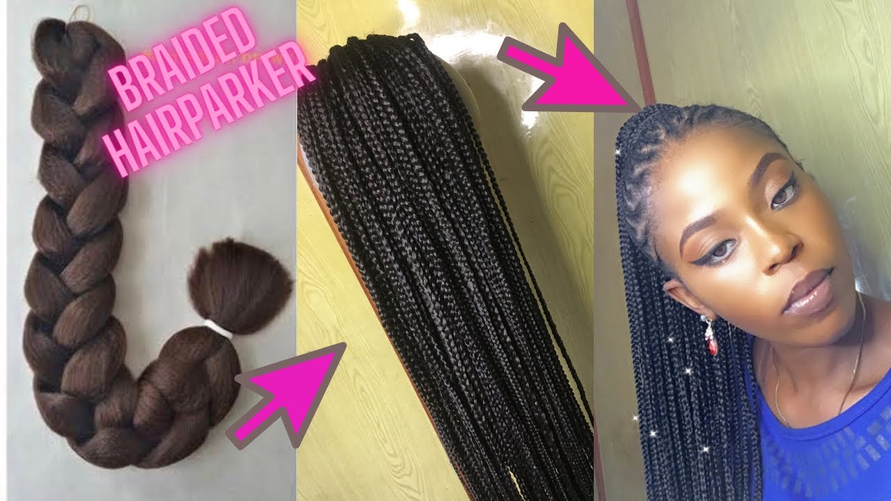 How to make your DIY Braided hair Parker/ drawstring ponytail at home