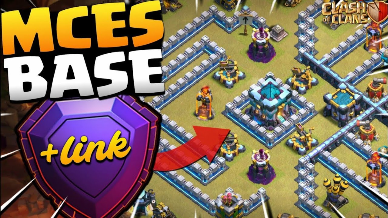 MCES BASE DESIGN | TH13 Legend League Base w/ link & Replay | Th13 war base