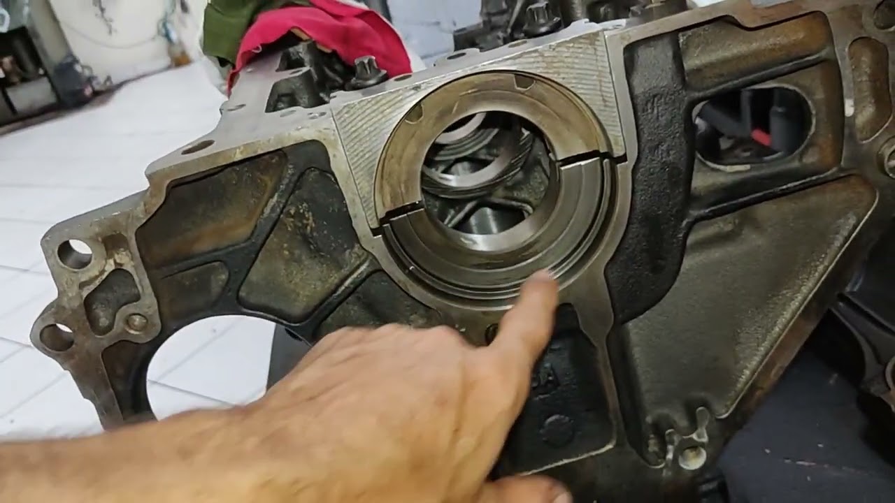montando virabrequim motor 2.0 GM , como saber se a folga ficou boa no virabrequim, faça você mesmo