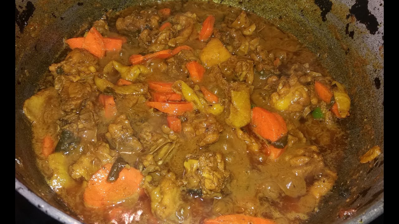 Ямайское карри с курицей (повторное приготовление)