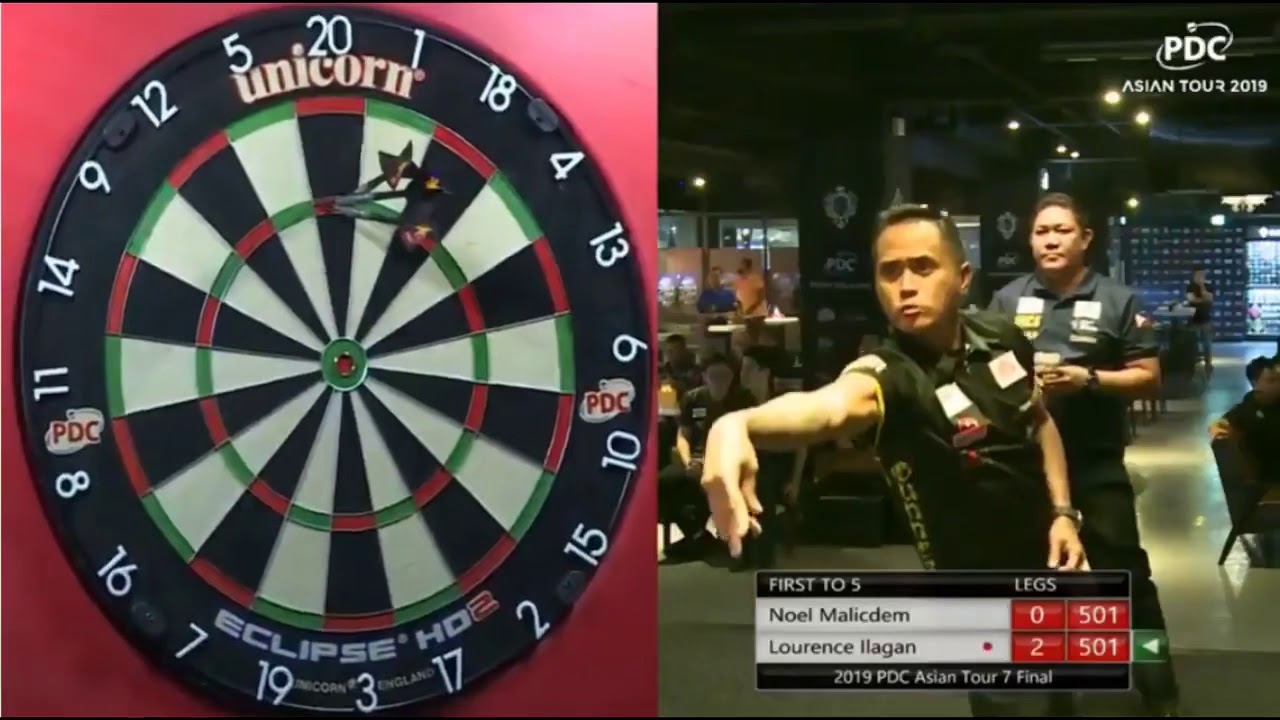 NINE-DARTER! Lourence Ilagen v Noel Malicdem - 2019 Asian Tour 7