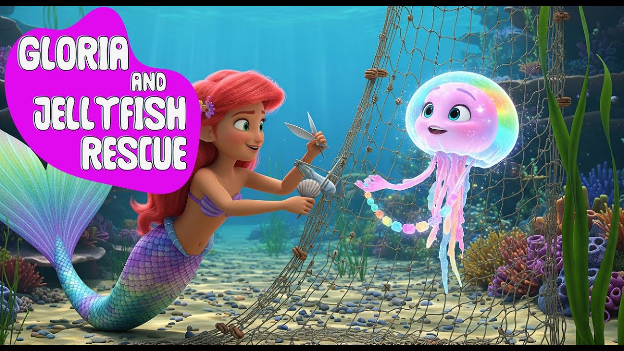 The Great Rainbow Jellyfish Rescue 🌈 | A Story About Courage | Great Sea Adventure #8