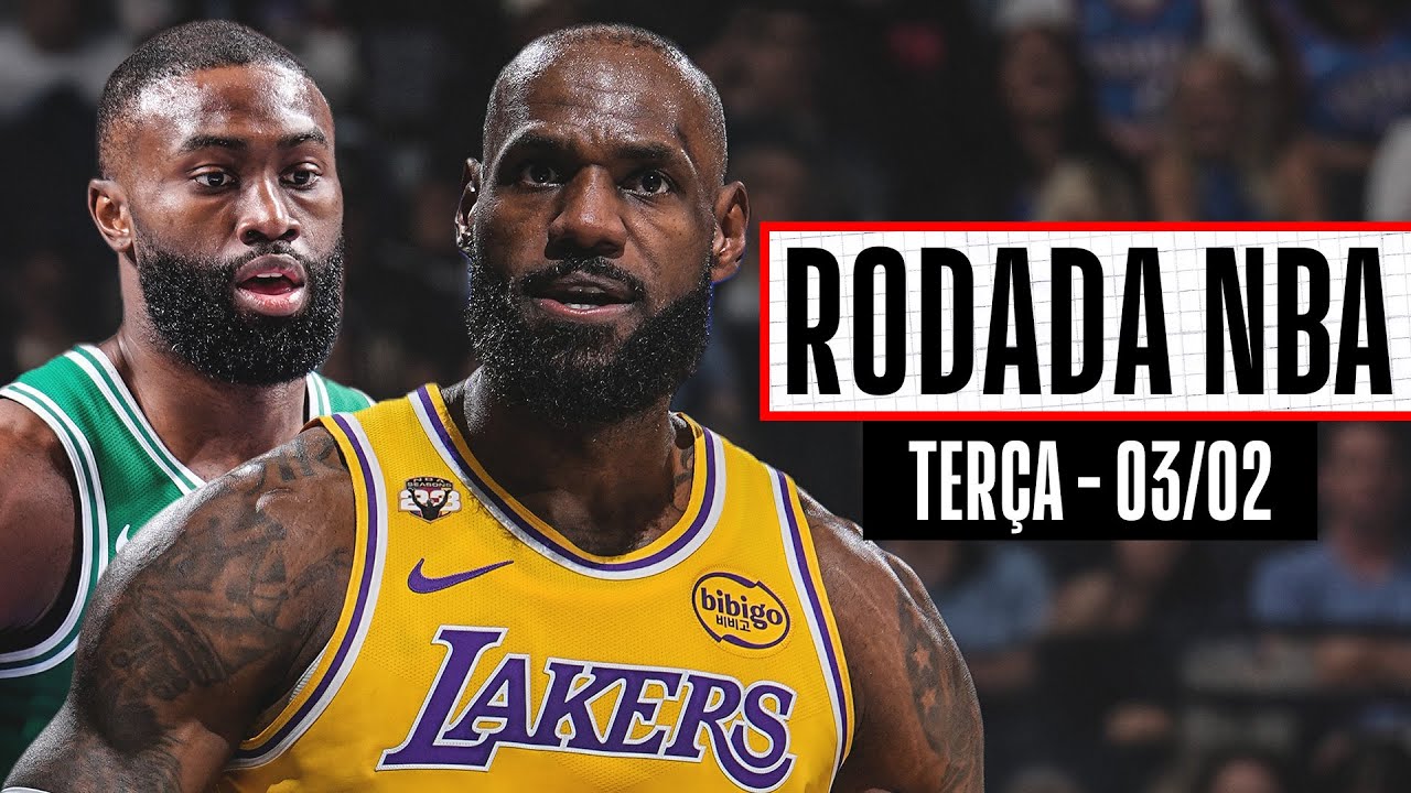 LEBRON tem noite ESPECIAL no BROOKLYN; BROWN trava duelo ÉPICO vs FLAGG - Rodada NBA 03/02