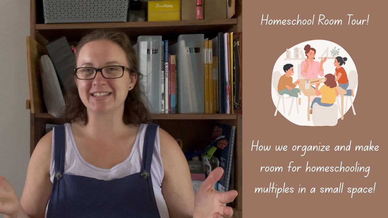 Homeschool room tour! // Homeschooling multiples in a small space!
