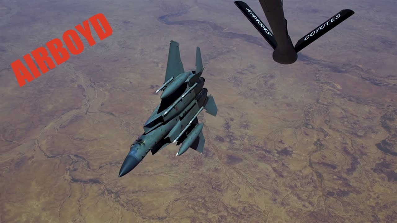 F-15 Aerial Refueling • Al Udeid Air Base, Qatar