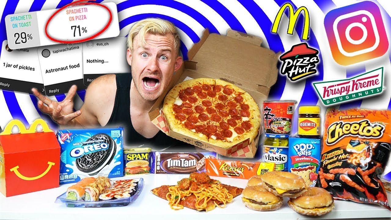 I LET MY INSTAGRAM FOLLOWERS PICK MY FOOD CHALLENGE! (12,000+ CALORIES)