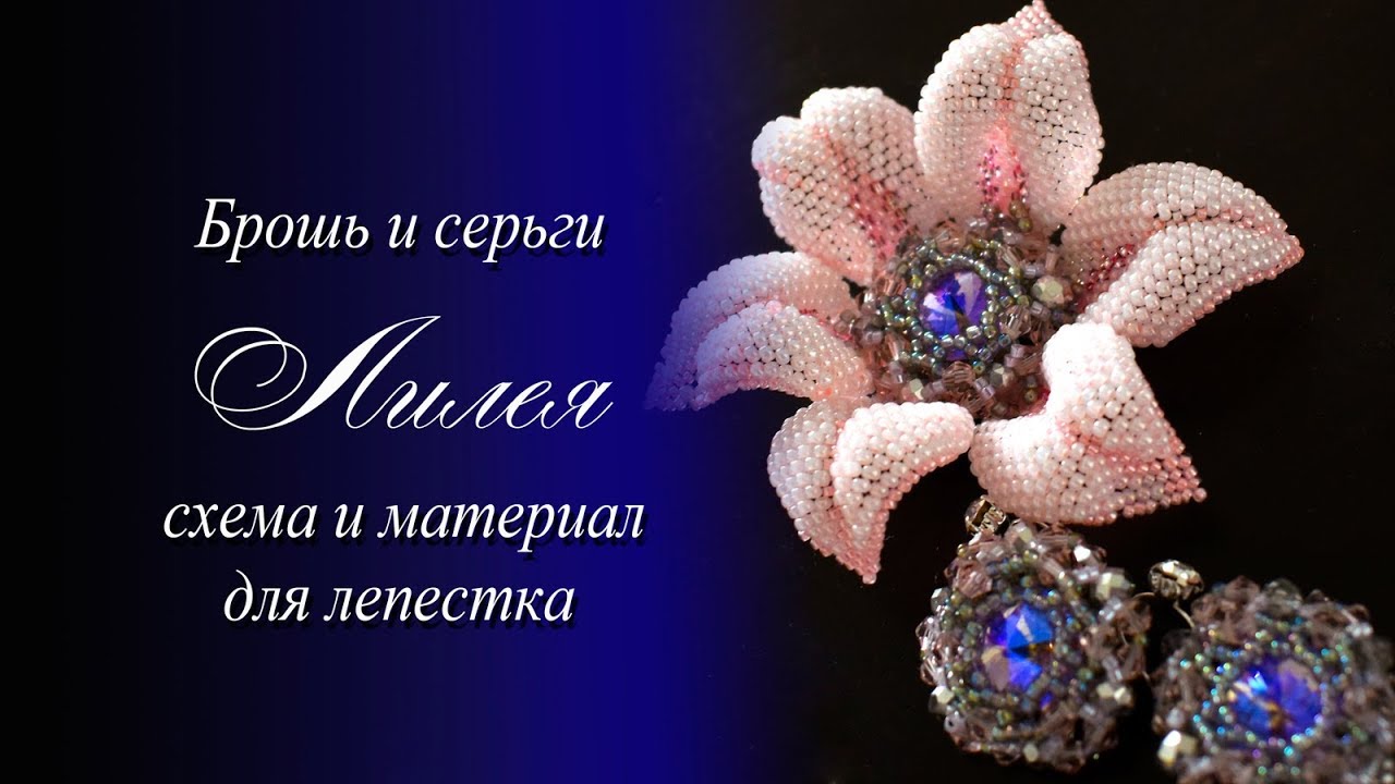 Брошь и серьги 