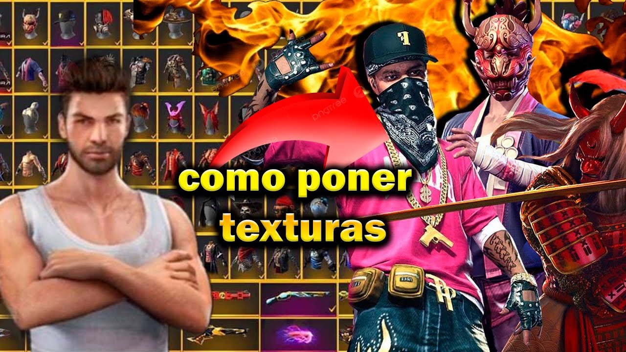 COMO COLOCAR TEXTURAS EN FREE FIRE 2025