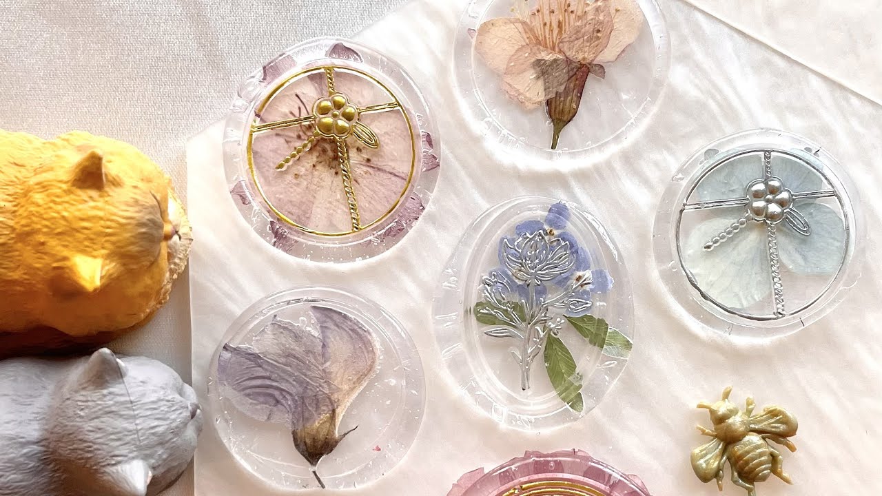 火漆｜透明膠條與乾燥花的嘗試•Sealing wax封蠟印章