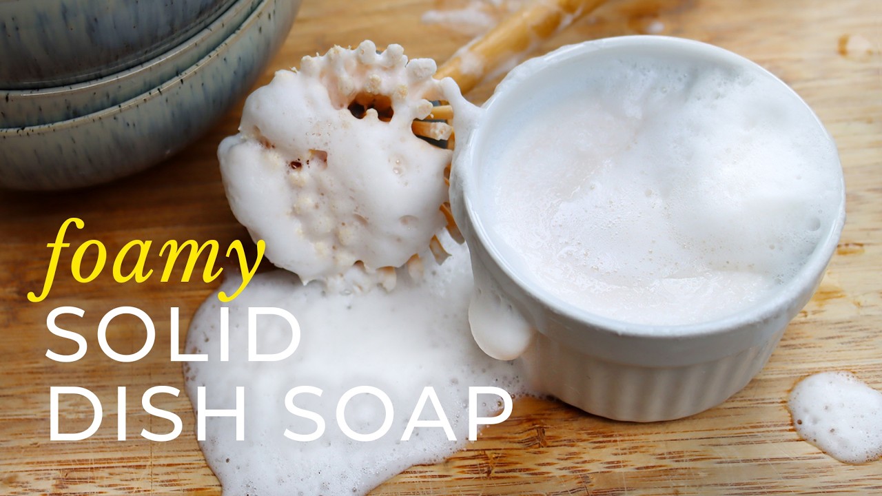 The BEST Solid Dish Soap Recipe (cold process)