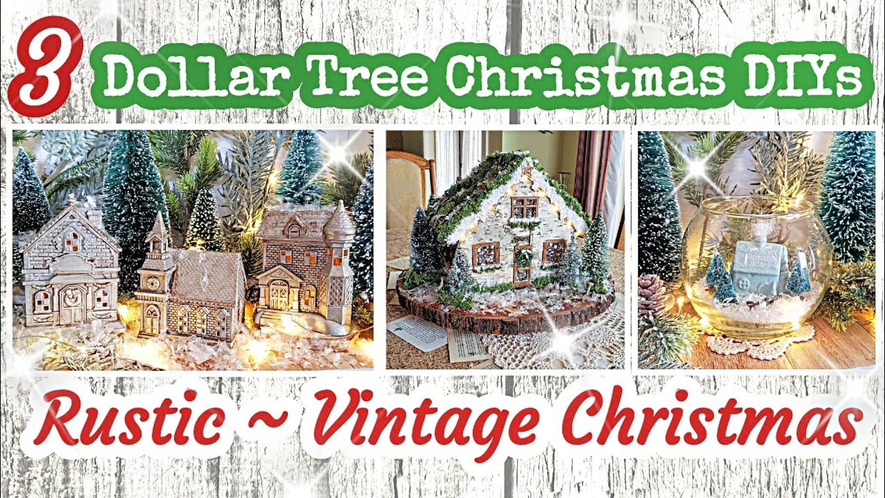 Dollar Tree Christmas DIYs || Unique Rustic / Vintage DIYs || Friend Friday