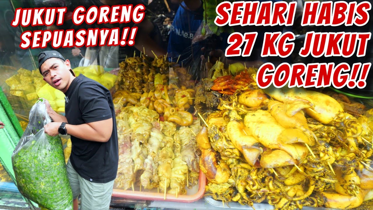 MAKAN AYAM DAN JEROAN SAPI GORENG BONUS JUKUT GORENG SEPUASNYA!!