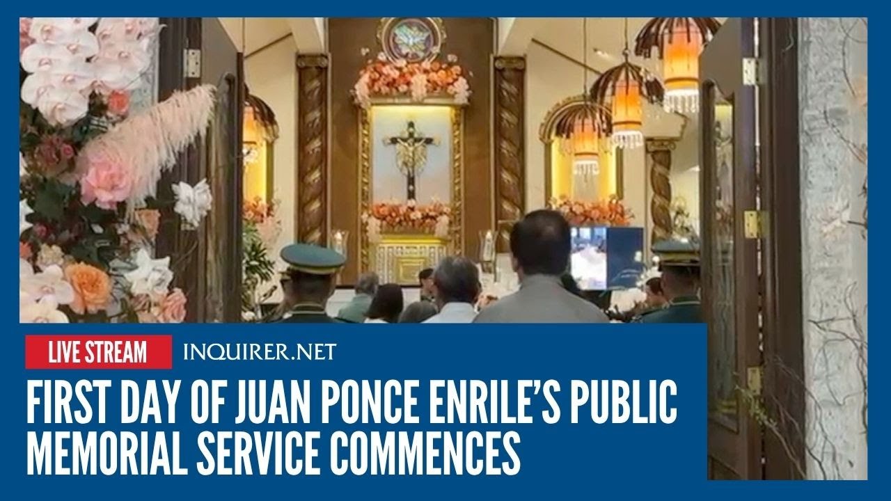 LIVE: First day of Juan Ponce Enrile&rsquo;s public memorial service commences