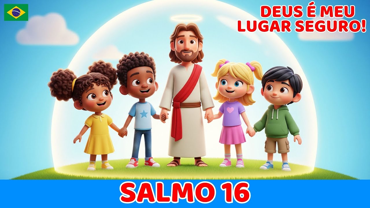 Deus é Meu Lugar Seguro | Salmo 16 para Crianças | Música Cristã Infantil Alegre