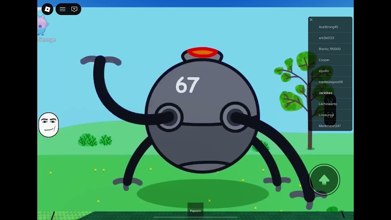 Watching funny Peppa pig ROBLOX