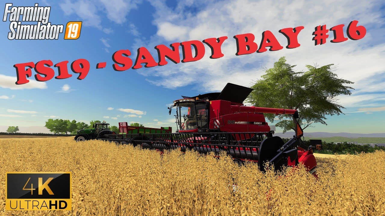HARVESTING THE OATS IN THE BIG FIELD - FS19 Sandy Bay farm #16