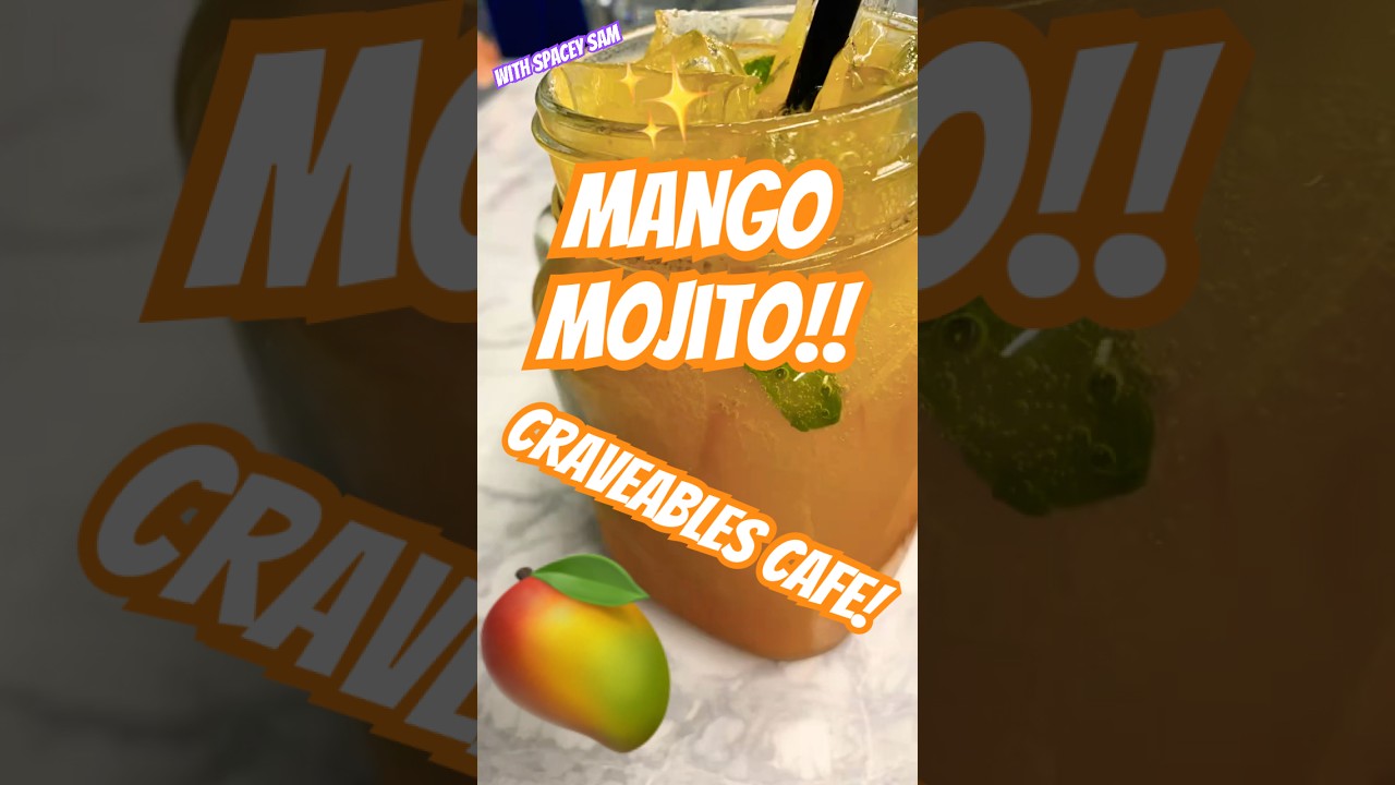Craveables CAFE! I Order A MANGO MOJITO MOCKTAIL! MUST TRY!! #canada #toronto #cafe #mojito #drink