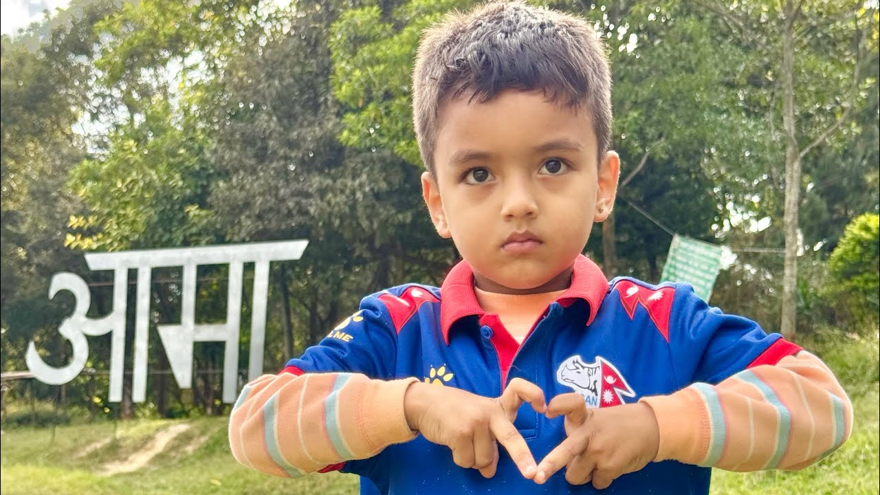 Baby cricket  practice 🏏 four years Nepali  boy