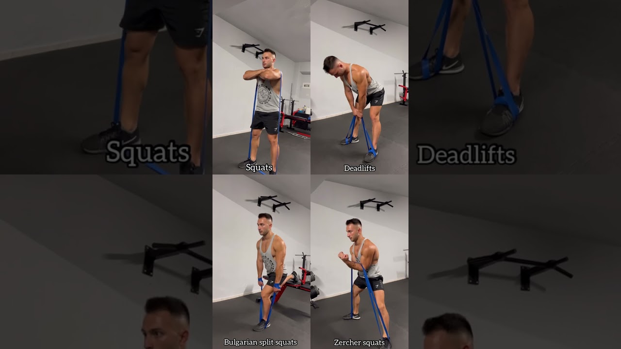Lower body workout with resistance bands #workout #training #resistancebands #legsworkoutathome
