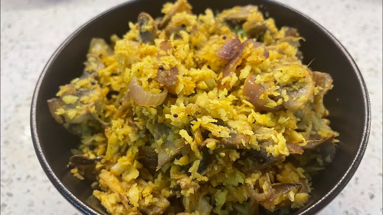 കൂണ് തോരന്&zwj; /Mushroom thoran /easy veg recipes /Lunch box recipe / mushroom recipe / Thoran kerala