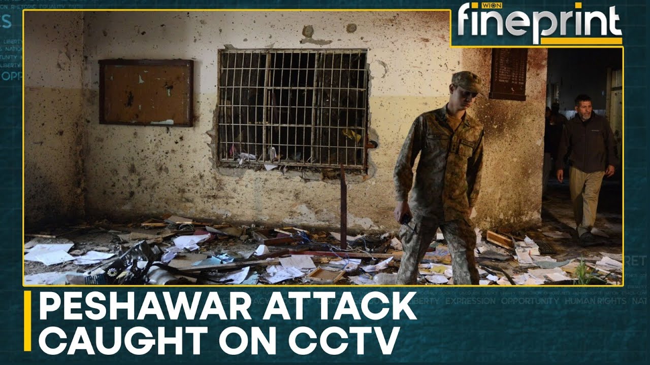 CCTV Footage Shows How Attack Unfolded Outside Paramilitary HQ In Peshawar | WION Fineprint