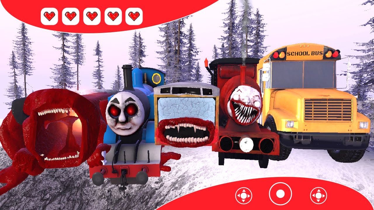 Upgrade Bus Eater Family, Choo Choo Charles, Cursed Thomas Eater, Train Eater, School Bus, in GMod!?