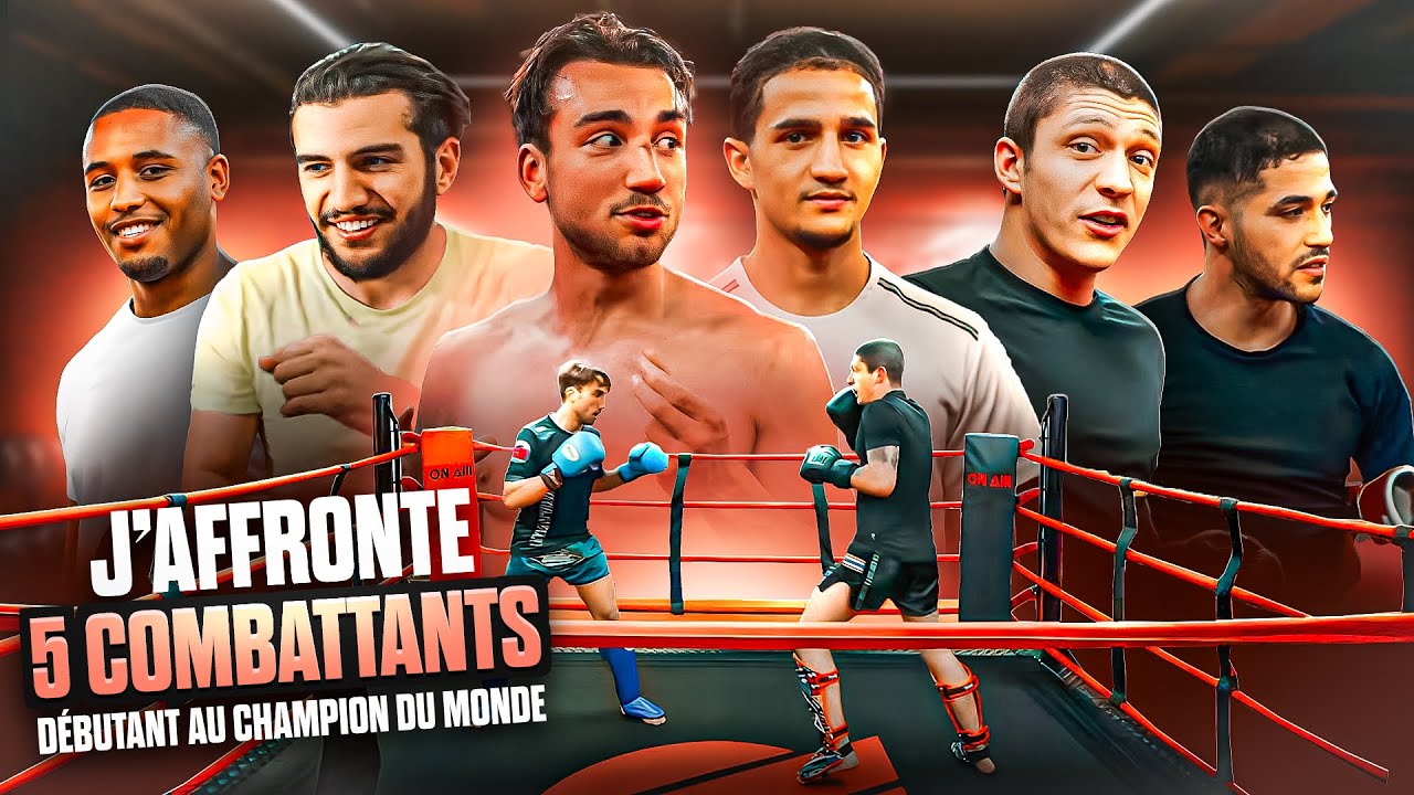 J'affronte 5 COMBATTANTS du DÉBUTANT au CHAMPION DU MONDE