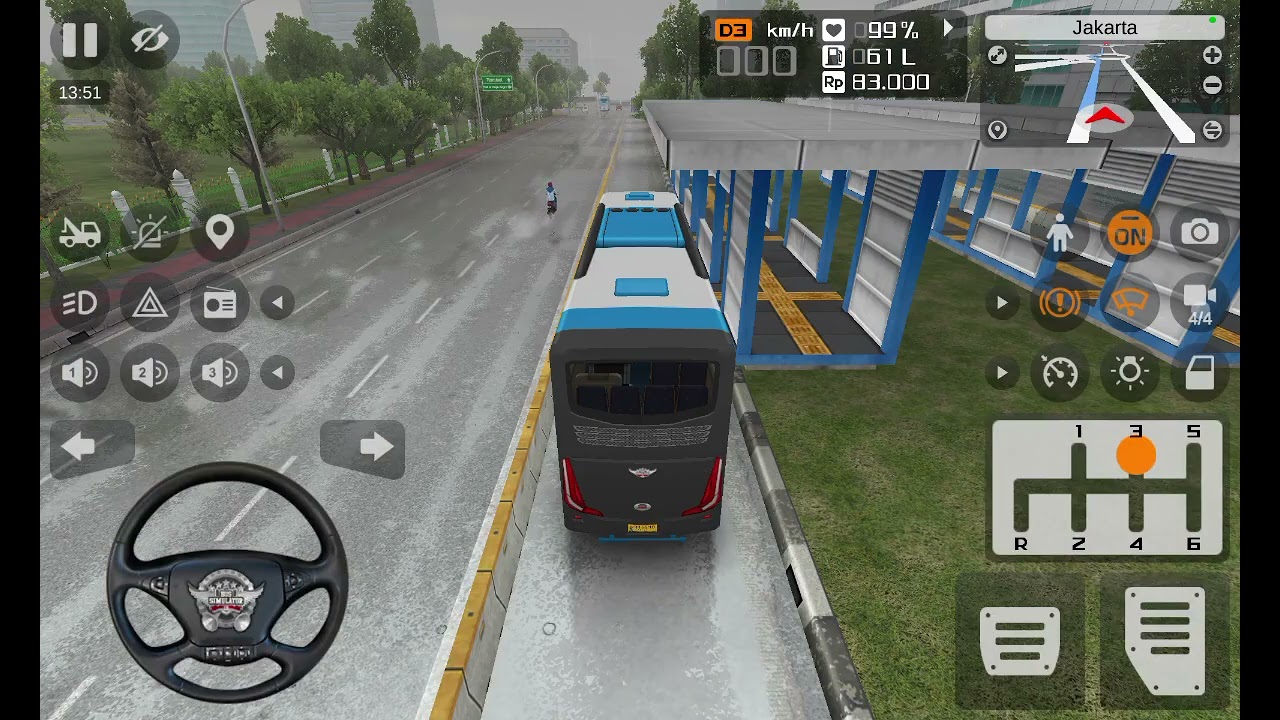 Playing bus game