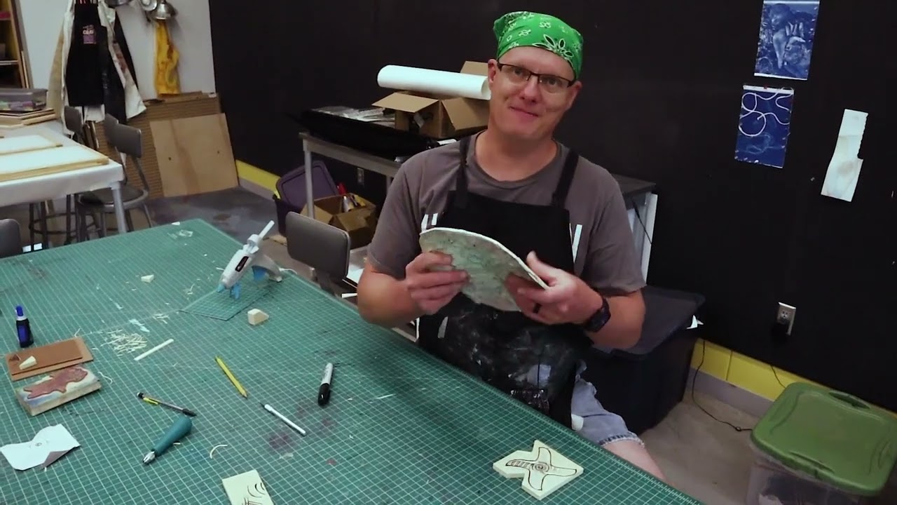Relief Stamp Making, Non-traditional Printmaking