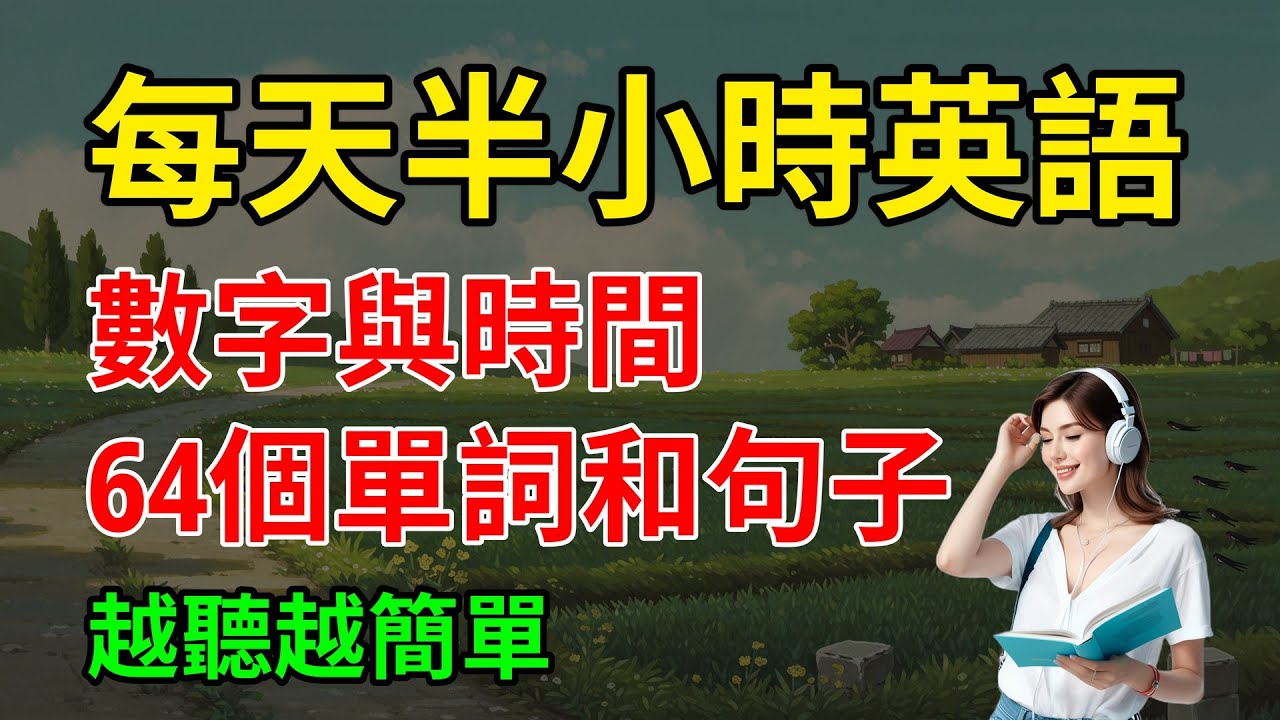 最實用高頻的，數字與時間，64個單詞和句子，越聽越簡單｜英文聽力練習｜簡單英語｜【嗨學英語】