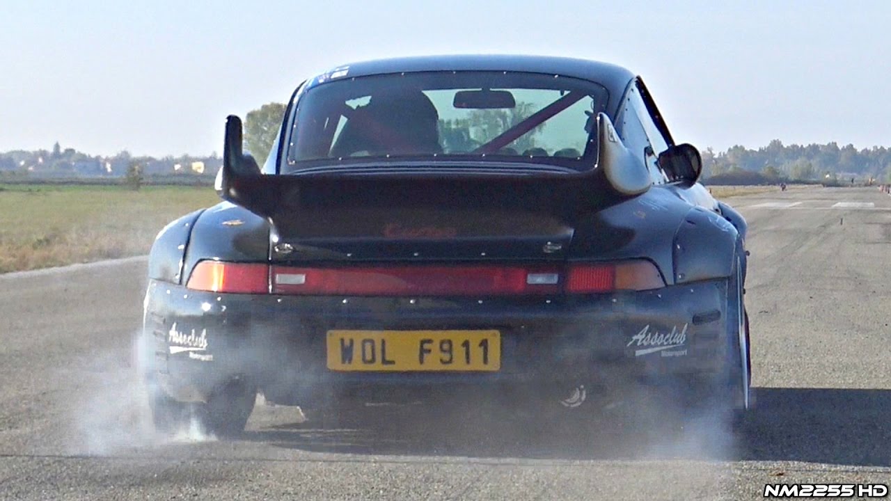 TUNED Porsche 993 GT2 Twin Turbo Hits the Drag Strip! - AMAZING Sounds!