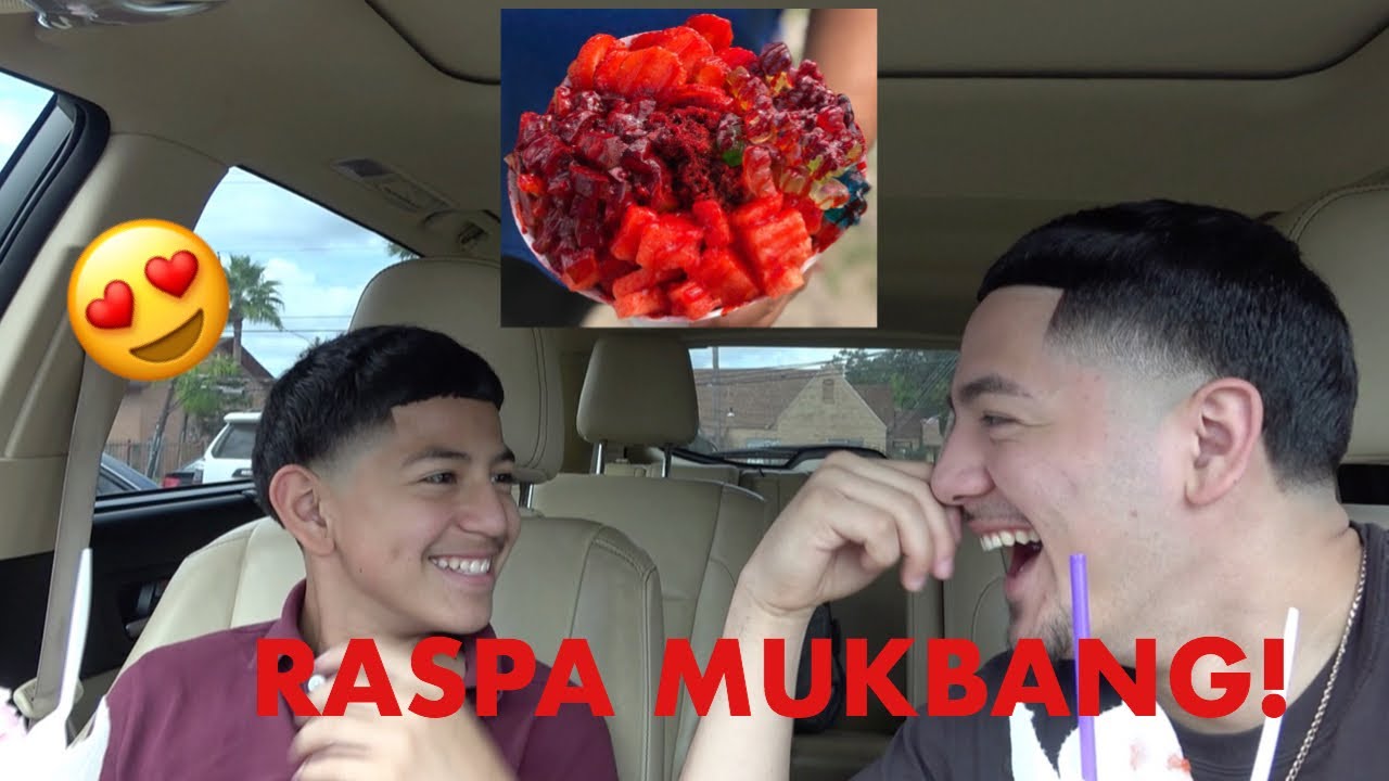 HILARIOUS raspa mukbang with little brother! 😂🤣