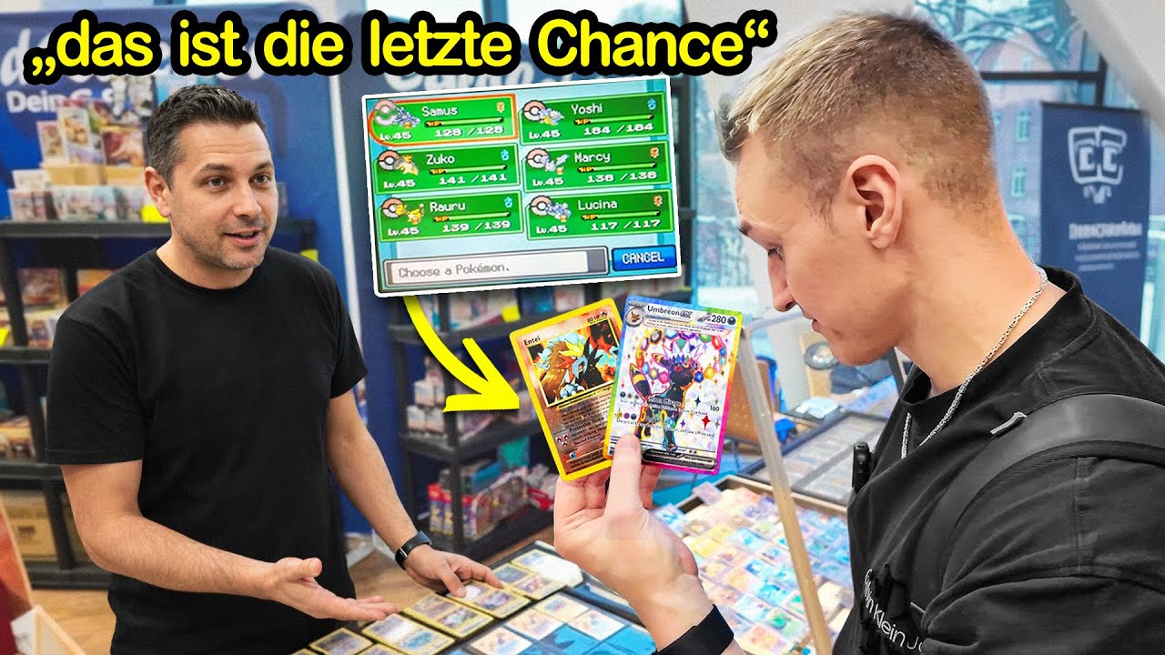Ich hatte 45min um ein Pokemon Team auf der Messe zu kaufen 
