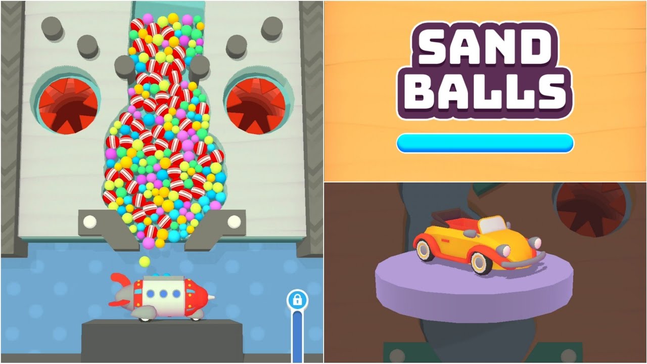 SAND BALLS ALL LEVELS 1118 GAMEPLAY | ALL BALLS | UNLOCKED NEW CAR | RETRO |