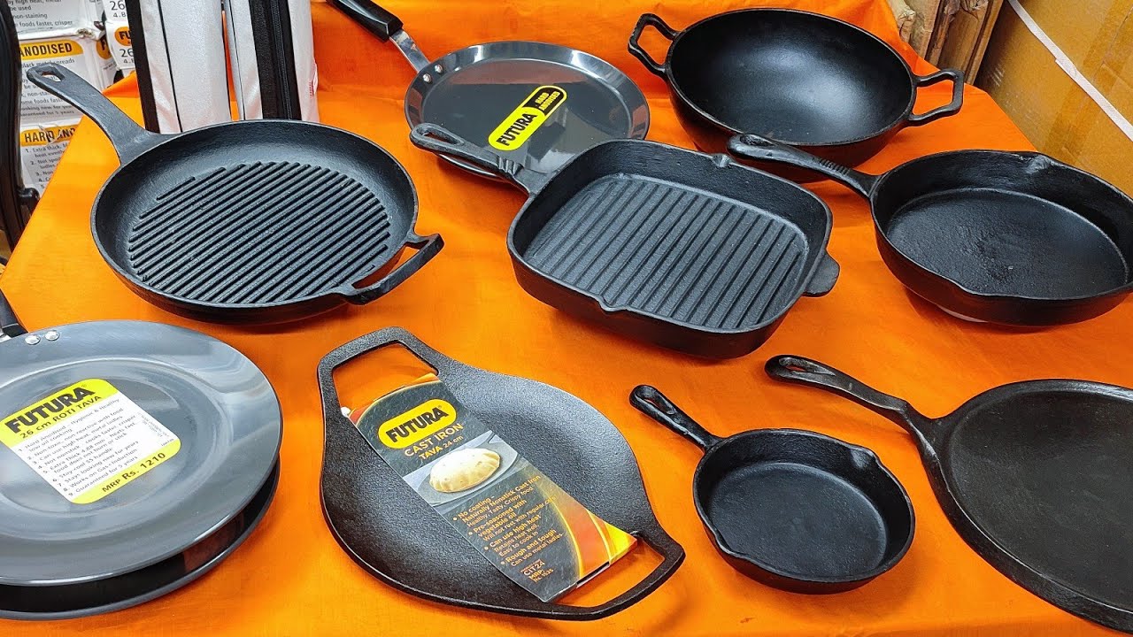 FUTURA কাস্ট আয়রনের তাওয়া,ফ্রাইপ্যান,সসপ্যান, গ্রিলপ্যান,মিল্কপ্যান এবং মিল্টনের পানির বোতল কিনুন