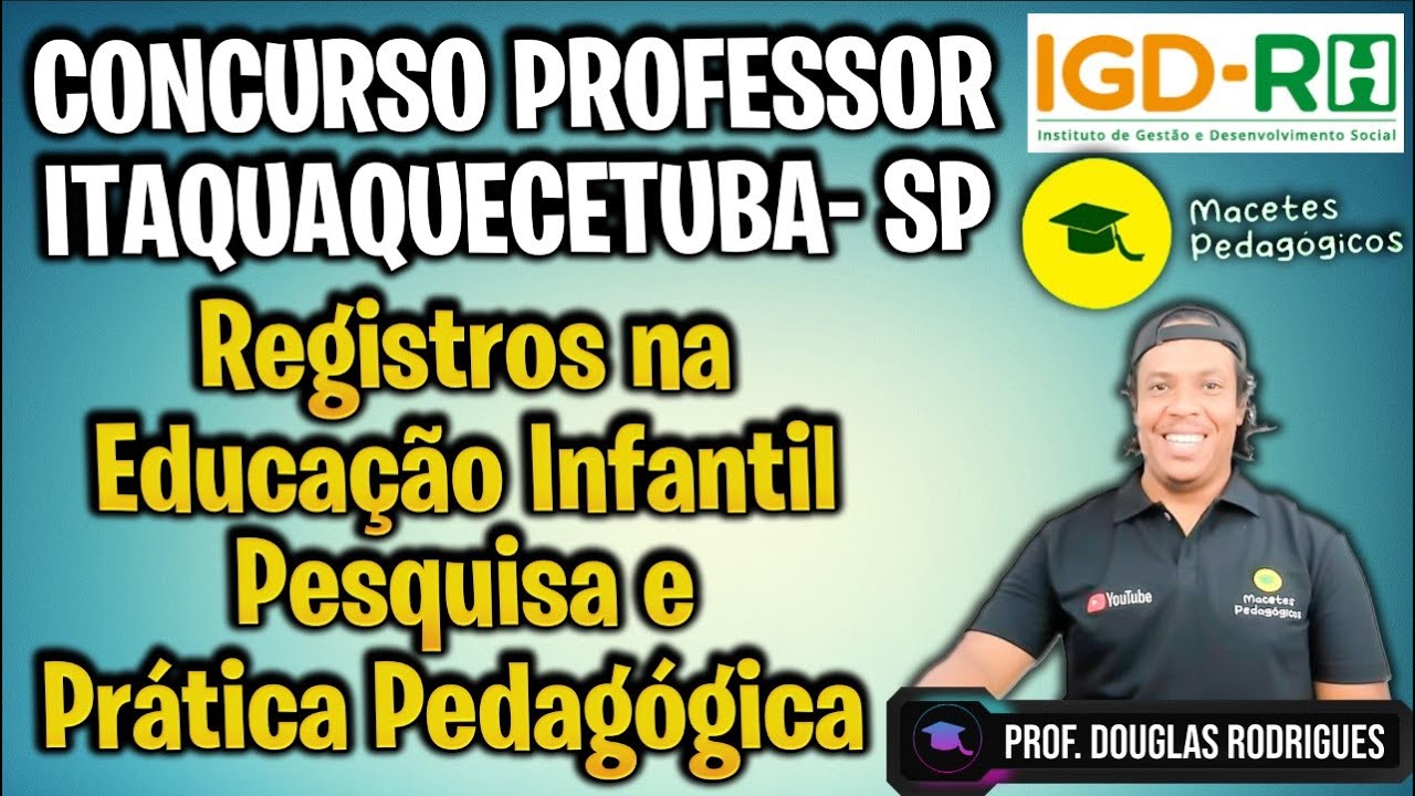 Conc. Prof. Itaquaquecetuba, Registros na Educação Infantil: Pesquisa e Prática Pedagógica -Live 426
