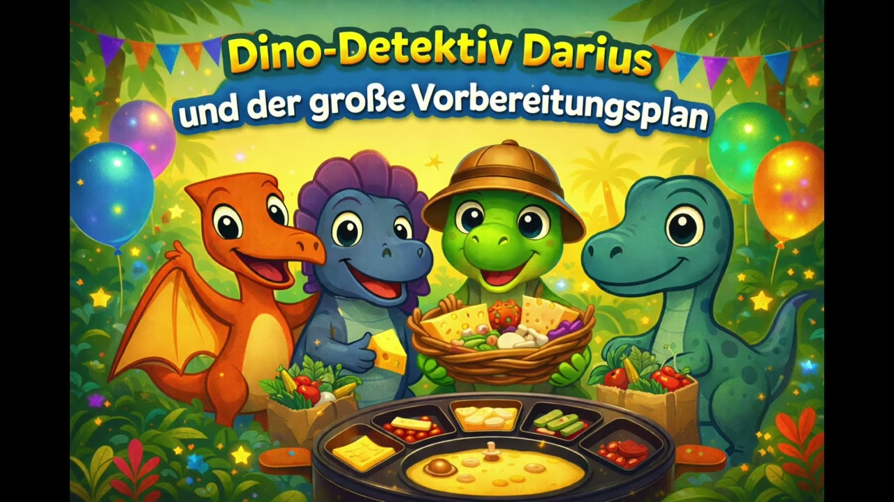 🎉🥄 Dino-Detektiv Darius und der große Vorbereitungsplan | Dino Abenteuer Hörbuch mit Darius 🦖