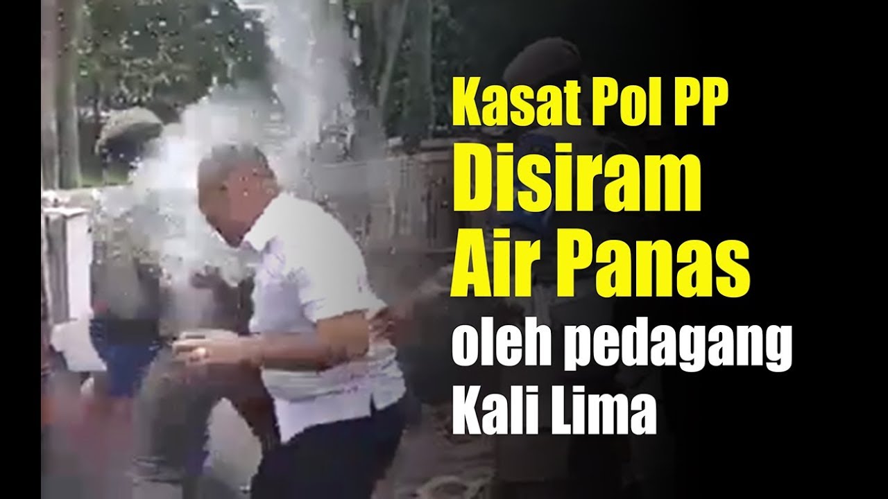 Detik-detik saat Kasatpol PP disiram Air Panas oleh Pedagang Kaki Lima di Jalan Ahmad Yani Medan