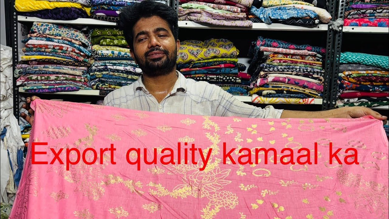 Kamaal ka fabric maclin chicken kari cambric cotton wow wow frint 