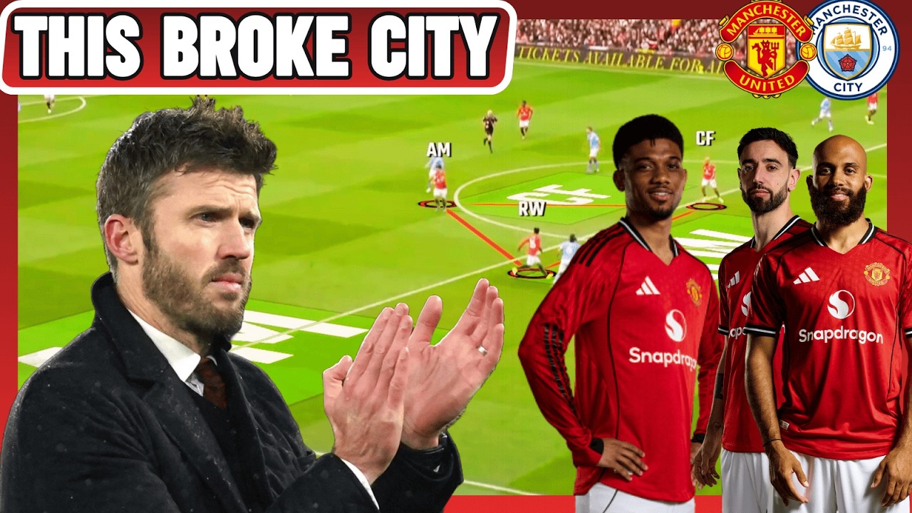 Michael Carrick&rsquo;s Tactics Beat Guardiola | Manchester United vs Manchester City Tactical Analysis