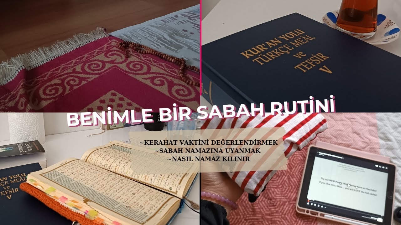Benimle islami sabah rutini/ namaz nasıl kılınır, sabah namazına kalmak/ kerahat vakti sessiz vlog